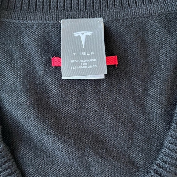 Tesla Black Button Down Cardigan SZ L - Picture 3 of 8
